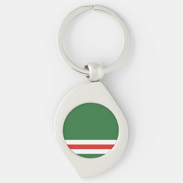 Chaveiro Bandeira da República Chechena de Ichkeria (Frente)