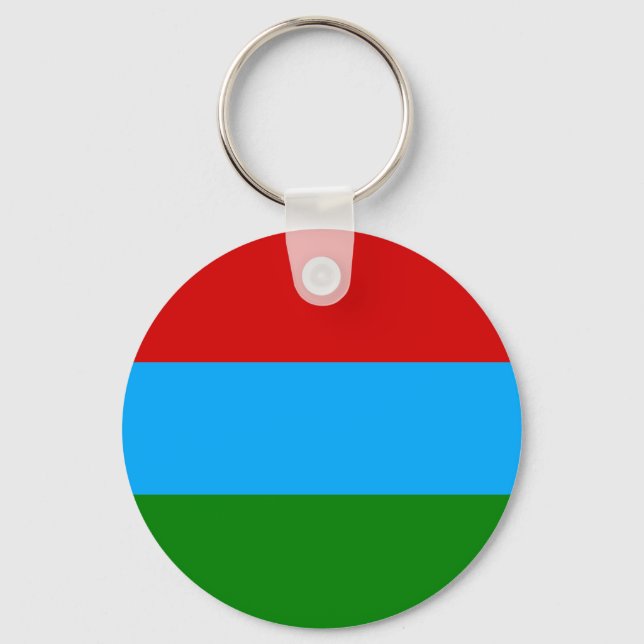Chaveiro Bandeira da República da Carélia (Frente)