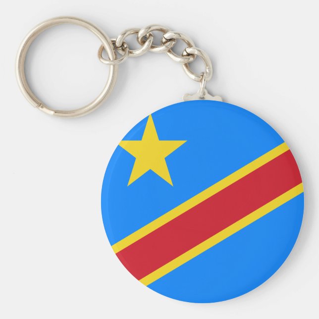 Chaveiro Bandeira da República Democrática do Congo (Frente)