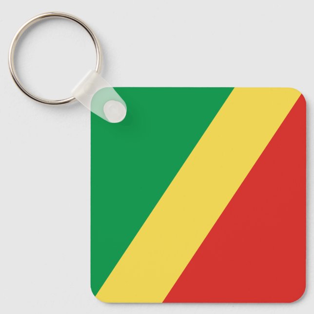 Chaveiro Bandeira da República do Congo (Frente)