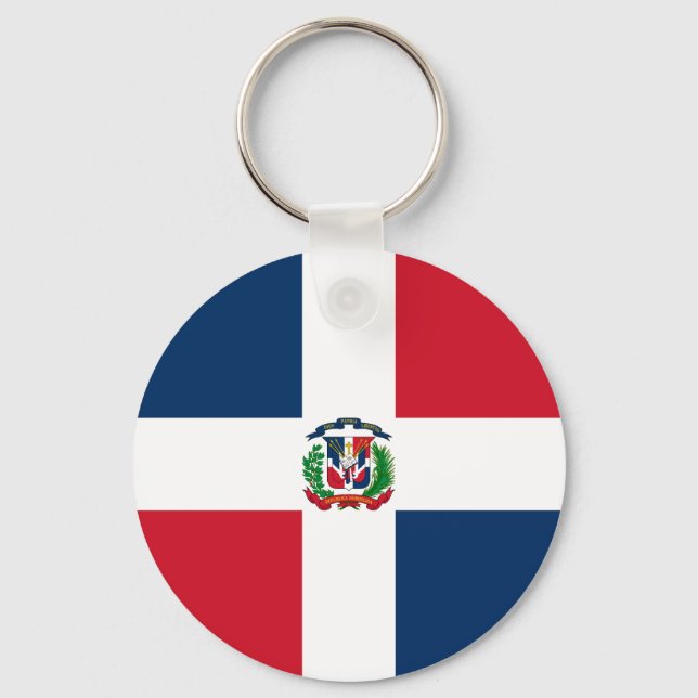 Chaveiro Bandeira da República Dominicana (Frente)