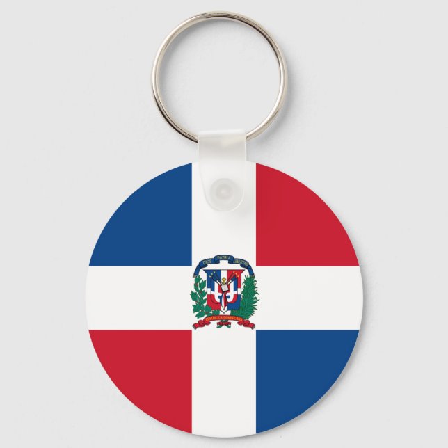 Chaveiro Bandeira da República Dominicana (Frente)