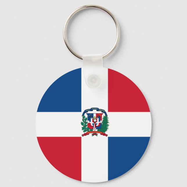 Chaveiro Bandeira da República Dominicana (Frente)
