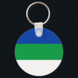 Chaveiro Bandeira da República Komi<br><div class="desc">Bandeira patriótica da República Komi</div>