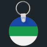 Chaveiro Bandeira da República Komi<br><div class="desc">Bandeira patriótica da República Komi</div>