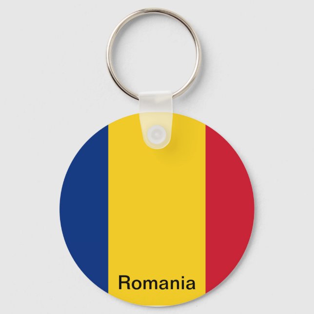 Chaveiro Bandeira da Romênia (Frente)