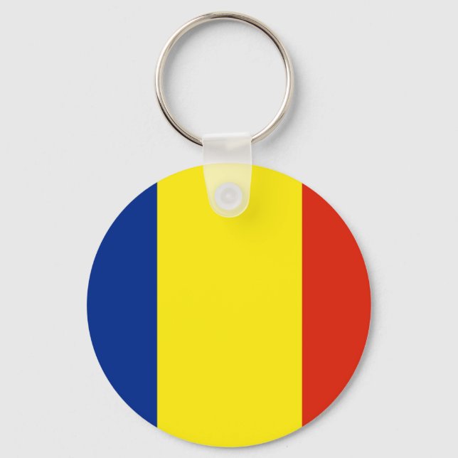 Chaveiro Bandeira da Romênia (Frente)