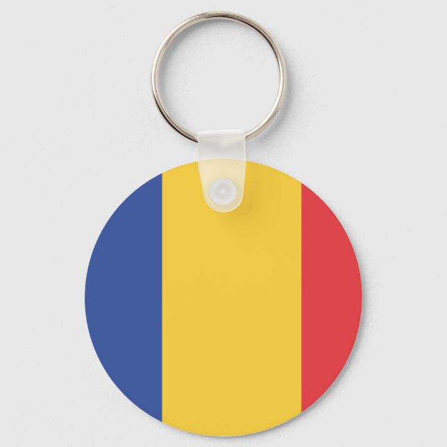 Chaveiro Bandeira da Romênia, bandeira romena (Frente)