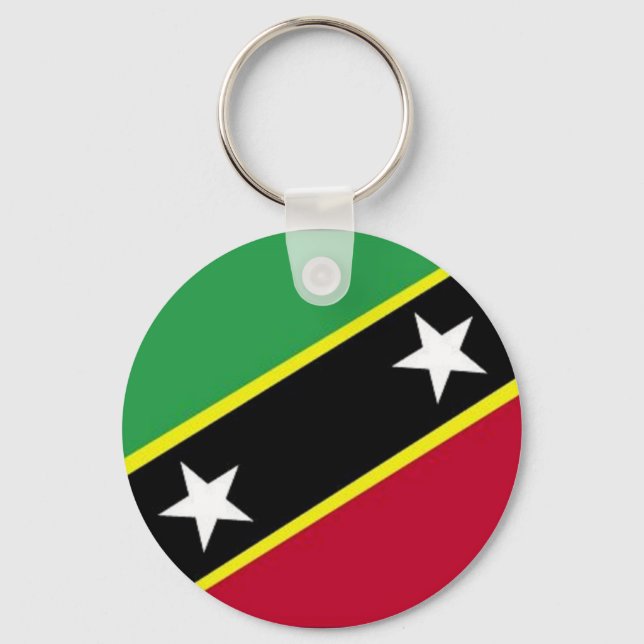 Chaveiro Bandeira da Rua Kitts & Nevis (Frente)