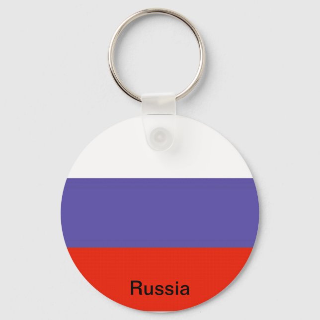 Chaveiro Bandeira da Rússia (Frente)