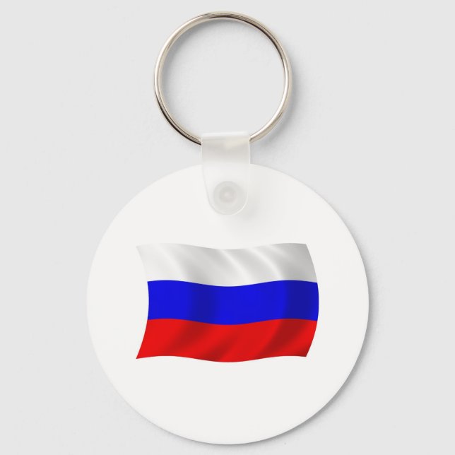 Chaveiro Bandeira da Rússia (Frente)