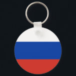 Chaveiro Bandeira da Rússia<br><div class="desc">Chaveiro da bandeira russa. Você pode adicionar seu próprio texto ou gráfico clicando em "personalizar ainda mais"</div>