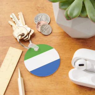 Chaveiro bandeira da Serra Leoa