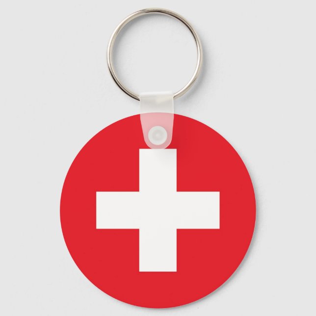 Chaveiro Bandeira da Suíça (Frente)