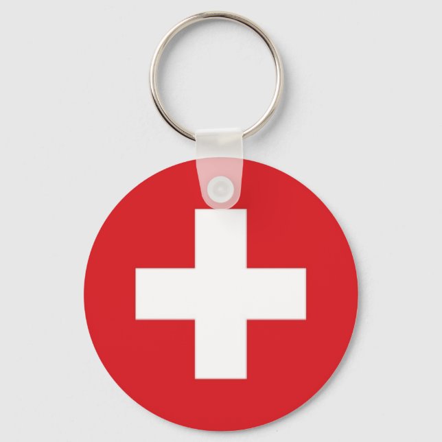 Chaveiro Bandeira da Suíça (Frente)