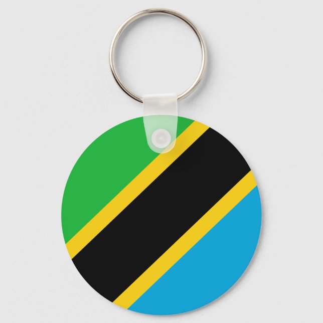 Chaveiro Bandeira da Tanzânia (Frente)
