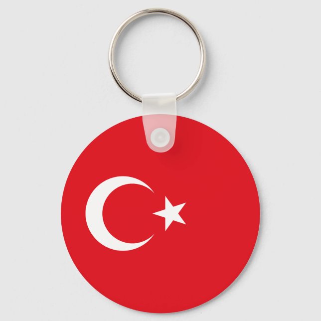 Chaveiro Bandeira da Turquia (Frente)