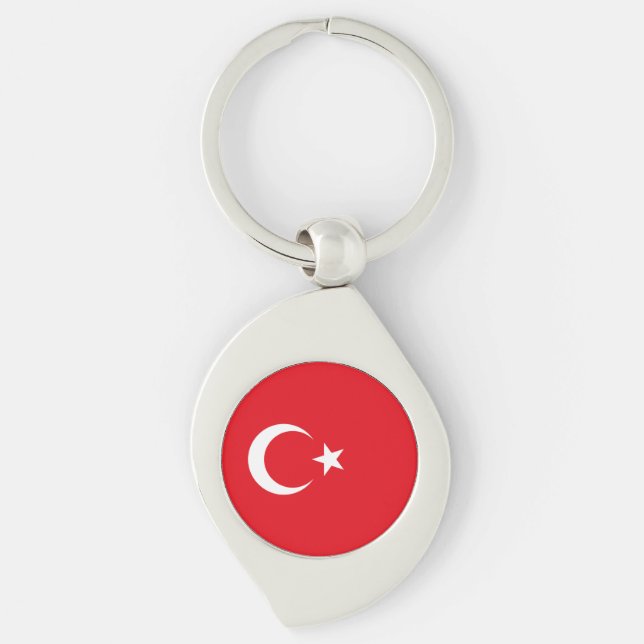 Chaveiro Bandeira da Turquia (Frente)