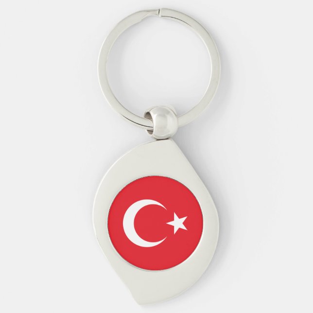 Chaveiro Bandeira da Turquia (Frente)