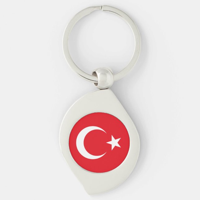 Chaveiro Bandeira da Turquia (Frente)