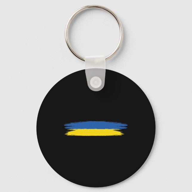 Chaveiro Bandeira da Ucrânia Com Cores Azul E Amarelo Sem G (Frente)