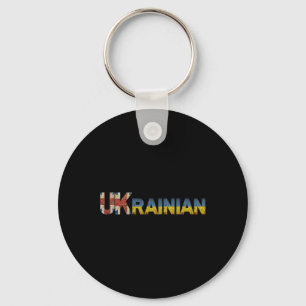 Chaveiro Bandeira da Ucrânia Uk Ucrânia Inglaterra Inglês E