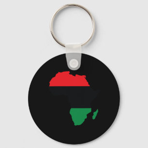 Chaveiro Bandeira da Unia Pan-Africana Mapa Continente Hist