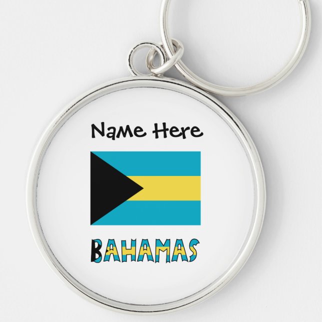 Chaveiro Bandeira das Bahamas (Frente)