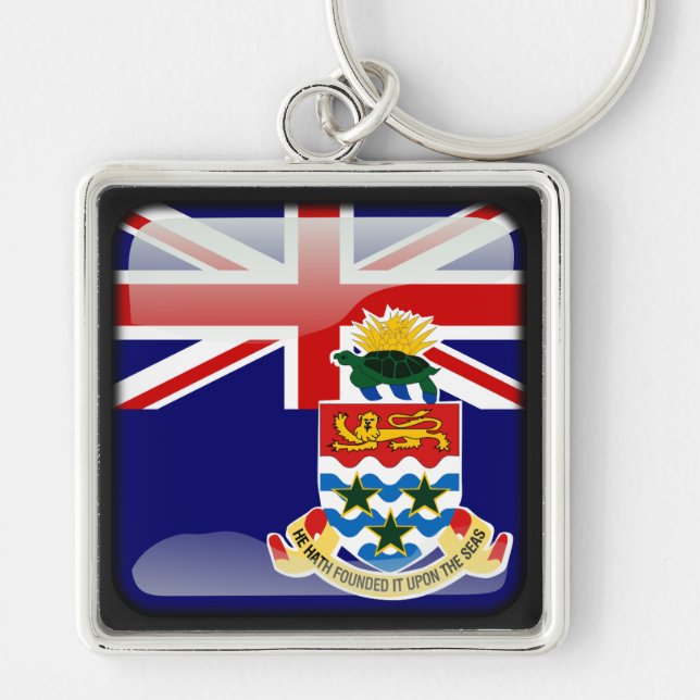 Chaveiro Bandeira das Ilhas Cayman (Frente)