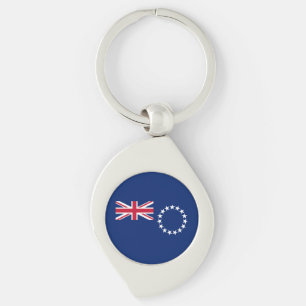 Chaveiro Bandeira das Ilhas Cook