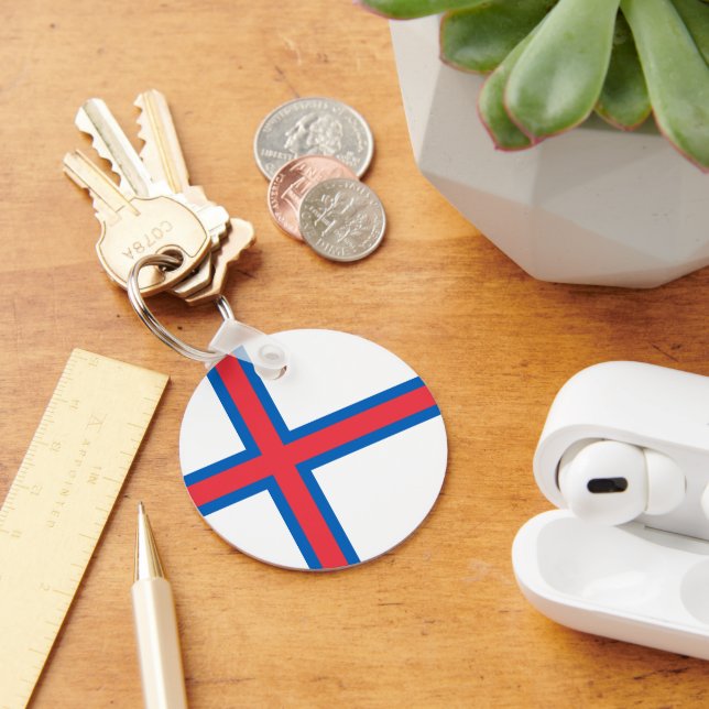 Chaveiro Bandeira das Ilhas Faroé (Mesa)