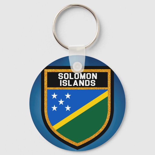 Chaveiro Bandeira das Ilhas Salomão (Frente)