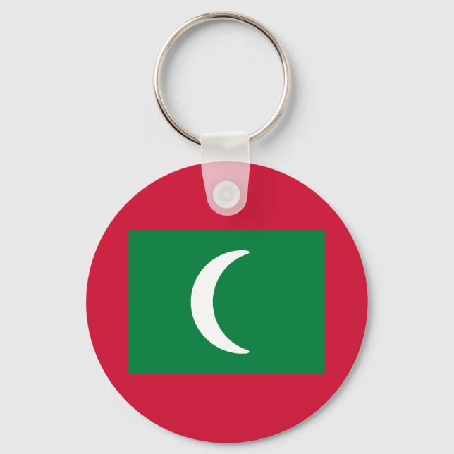 Chaveiro Bandeira das Maldivas (Frente)