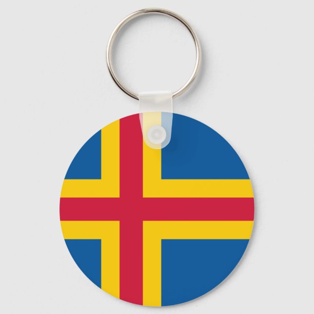 Chaveiro Bandeira de Åland (Frente)