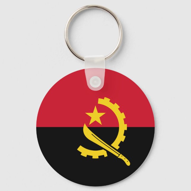 Chaveiro Bandeira de Angola (Frente)