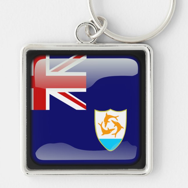 Chaveiro Bandeira de Anguilla (Frente)