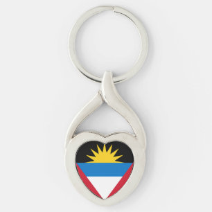 Chaveiro Bandeira de Antígua e Barbuda Patriótica