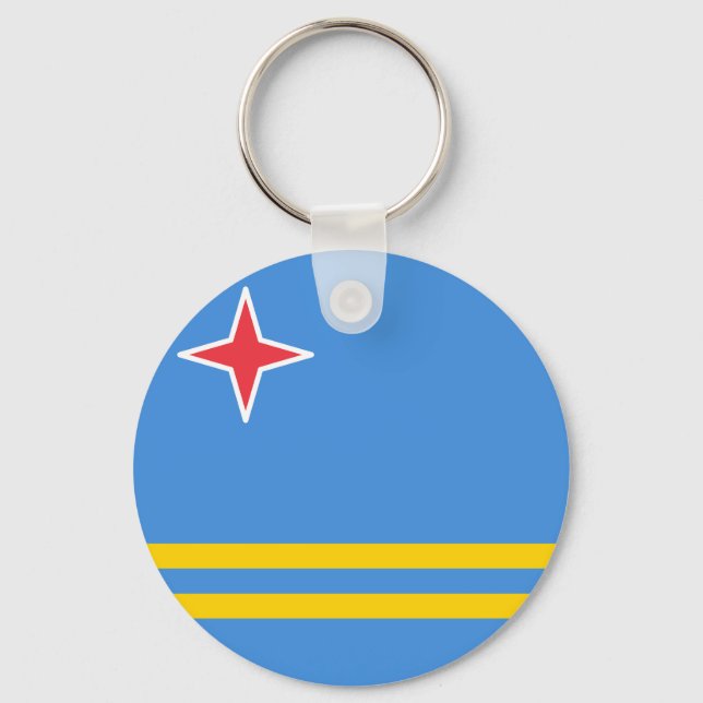 Chaveiro Bandeira de Aruba (Frente)