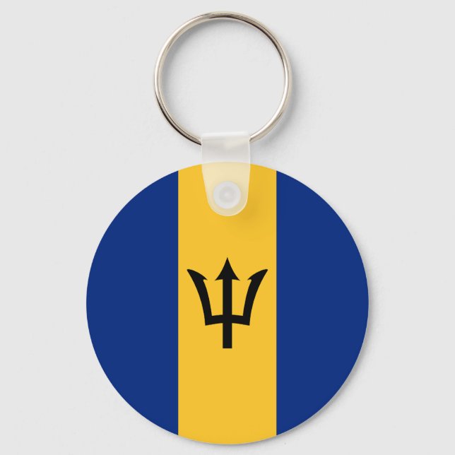Chaveiro Bandeira de Barbados (Frente)