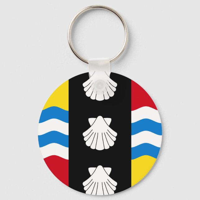 Chaveiro Bandeira de Bedfordshire (Frente)