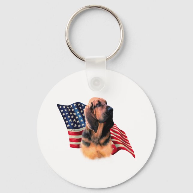 Chaveiro Bandeira de Bloodhound (Frente)