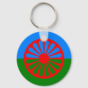 Chaveiro Bandeira de cigana oficial da Romênia