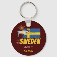 bandeira de colheita de suecias e souvenir de alce