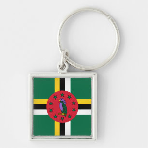 Chaveiro Bandeira de Dominica