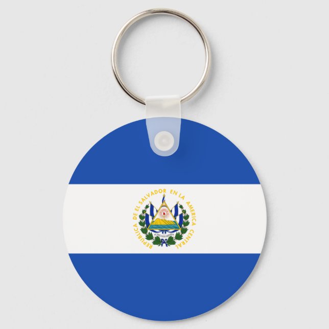 Chaveiro Bandeira de El Salvador - Bandera de El Salvador (Frente)