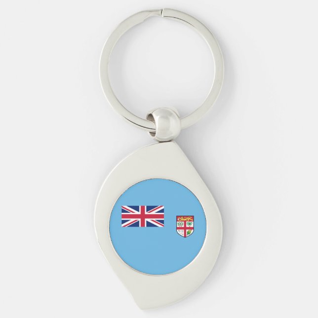 Chaveiro Bandeira de Fiji (Frente)