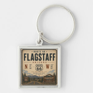 Chaveiro Bandeira de Flagstaff Rota 66 Chave Lembrança