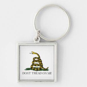 Chaveiro Bandeira de Gadsden Não Pise em Mim Libertário Ama