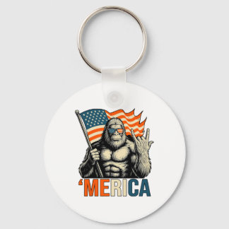 Chaveiro Bandeira de Gorila Americana Óculos de Sol Patriót