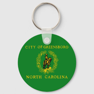Chaveiro Bandeira de Greensboro (Carolina do Norte) Chaveir